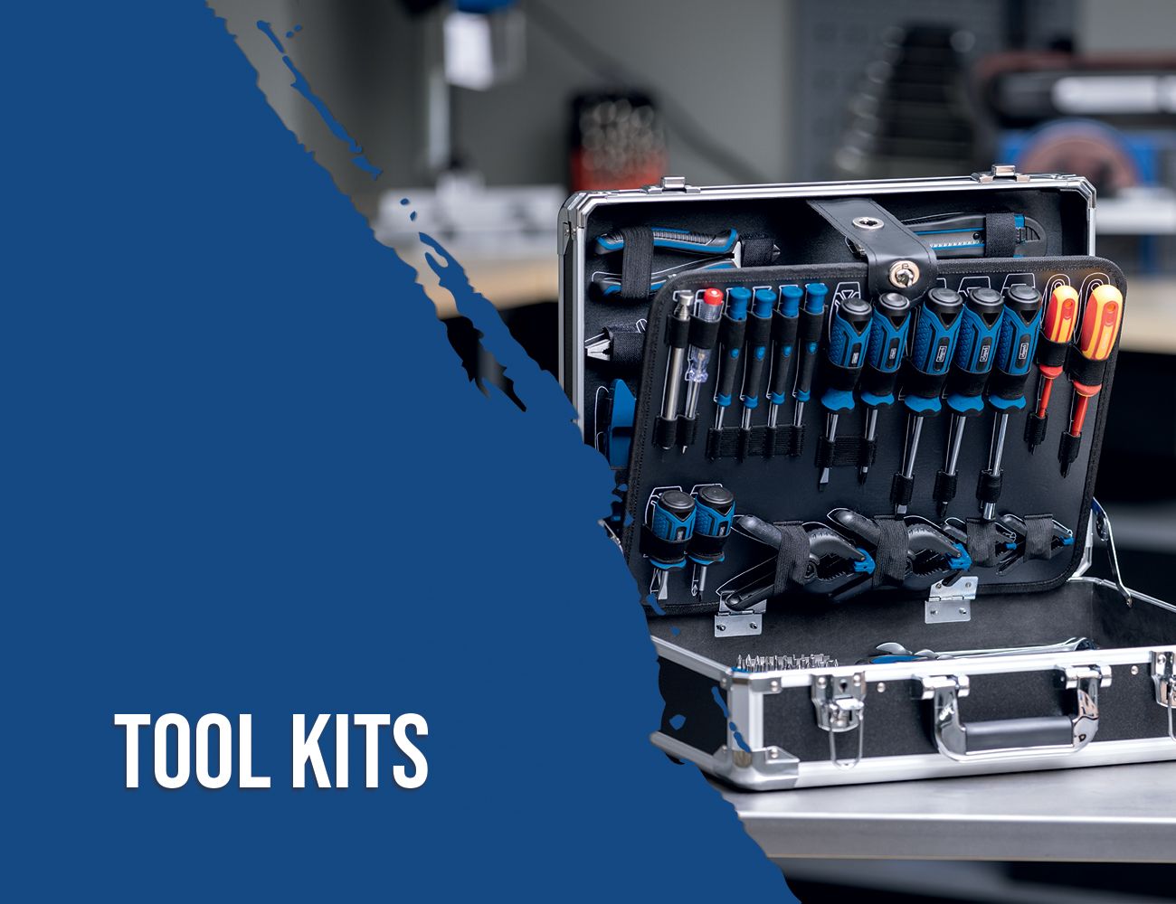 A Scheppach tool kit featuring various tools such as screwdrivers, pliers, and a cordless drill. Perfect for DIY enthusiasts and professionals.