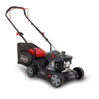 Petrol Push Lawnmower MP132-40 by Scheppach. 3.3 PS, 40 cm cutting width, 35L grass bag. Easy to clean.
