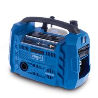 Hybrid compressor Airforce 6 Scheppach with 10.3 bar, oil-free, 2 USB ports and 3 drive types.