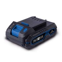 Scheppach 2.0Ah Lithium-Ion Battery SBP2.0 with LED charge display. Compatible with the 20V cordless series.