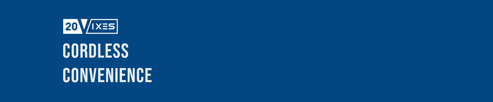 Scheppach 20V Series banner with the text 'Cordless Convenience'.