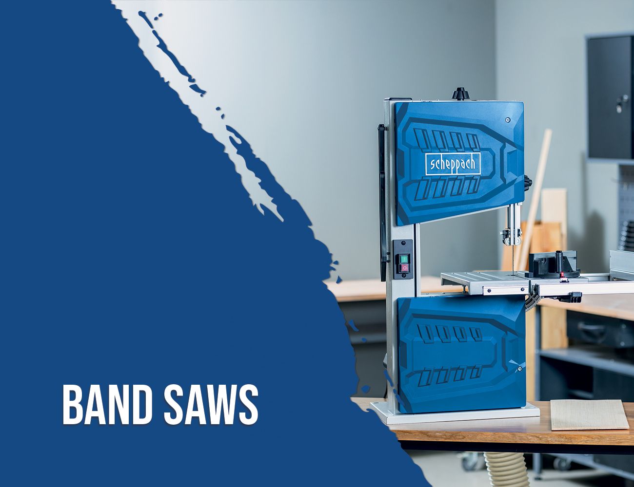 Scheppach band saw in the online shop. Shown is a model of the band saw series.