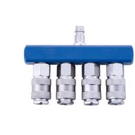 4-way air manifold quick coupling connector for Scheppach accessories