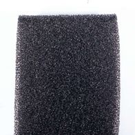 A piece of black wire mesh, possibly a filter or sieve.