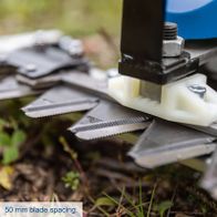 50 mm blade spacing for Scheppach bar mower blades