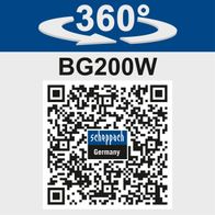 Scheppach tool featuring 360° rotation with BG200W model designation