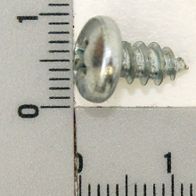 Scheppach oval head sheet metal screw, 4.8 x 9.5 mm, scale reference