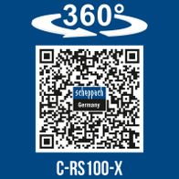 360-degree rotatable cordless reciprocating saw with QR code for Scheppach C-RS100-X