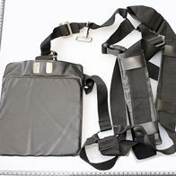 Shoulder belt with integrated padded bag attachment