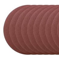Set of 10 sanding papers with perforated pattern for precise grinding