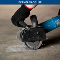 Scheppach tool with protective cover and key feature indicators