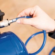 Hand-operated coupling for Scheppach HC06 compressor