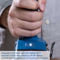 LED work light with 10 seconds of afterglow for perfect lighting