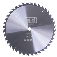 Scheppach circular saw blade with 40 teeth. Part number: 7905100602. Max speed: ̊Max. speed: 2600 rpm. EAN: 4151545547177. Suitable for wood. GMPATESTED. Viewed from above.