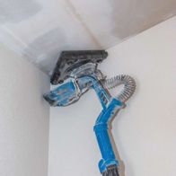 Scheppach wall and ceiling sander with adjustable head for corner and edge grinding, wall-mounted