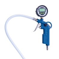 Scheppach tyre inflation gauge with digital display and hose