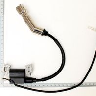 Ignition Coil, top view, with measuring scale for size comparison.