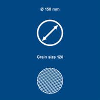 Scheppach tool with 150 mm diameter and grain size 120