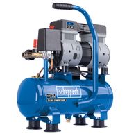 Scheppach HC08Si silent air compressor, 1.5 HP, 162 L/min, oil-free, 6L tank