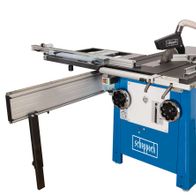 Scheppach table saw with extendable worktop and control panel