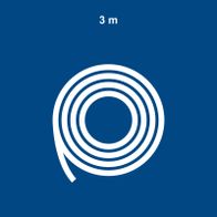 Scheppach safety tool with 3-meter target marking illustration