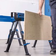 Adjustable-height saw bench with secure workpiece support for accurate cutting