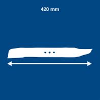 420 mm measurement scale for accurate length measurement