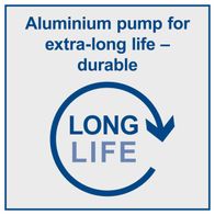 Durable aluminium pump for extended long-life performance in high-pressure cleaning