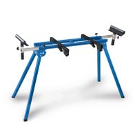 Scheppach universal mitre saw stand with four sturdy legs and adjustable arm supports