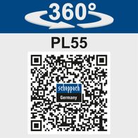 Scheppach PL55 underwater saw featuring 360° rotation and 2x700mm guide rail