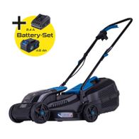 Scheppach 32cm cordless lawn mower with 4Ah battery and charger set