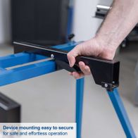 Secure device mounting system for stable and effortless operation