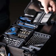 Toolbox set with screwdriver and cable ties for Scheppach mobile workshop C-DTB74/1-X