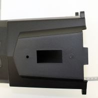 Side view of a motor housing with integrated scale