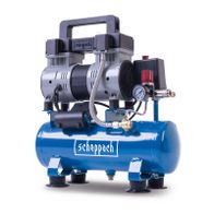 Scheppach HC08Si air compressor with tank, 6-litre capacity, oil-free
