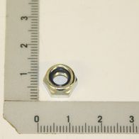 Selflocking hexagonal nut M6, galvanized, close-up