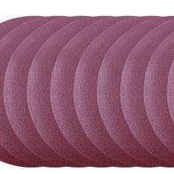 Round sanding paper piece from a 10-piece set (Scheppach) with perforated edges