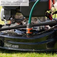 Scheppach water connection for easy cleaning on lawnmower (51 cm cutting width)