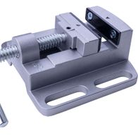 Scheppach vice with 59mm spread and 64x20mm jaws for accurate clamping