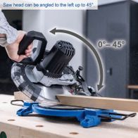 Scheppach mitre and bevel saw with adjustable blade angle up to 45 degrees