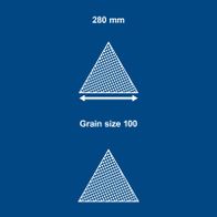 Scheppach grain measurement: 280 mm base spacing for grain size 100