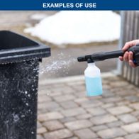 Scheppach spray bottle with integrated mist function for precise application