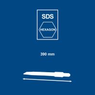 Hexagonal SDS cutting slot with 390 mm length for SDS tools