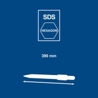 Hexagonal SDS keyhole drill bit with 390 mm length