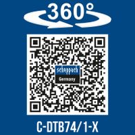 360° rotation feature for precise adjustments on Scheppach tool C-DTB74/1-X
