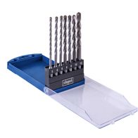 Scheppach SDS-Plus hammer drill bits set (7 pieces: Ø 5/6/8/10/12 mm) in storage tray