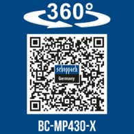 360° rotation for enhanced reachability on Scheppach BC-MP430-X cordless lawnmower