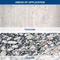 Concrete vs Granite: Rough construction material versus natural stone with distinct veining and speckles
