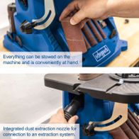 Oscillating edge grinding with integrated dust extraction nozzle for OSM600 tool