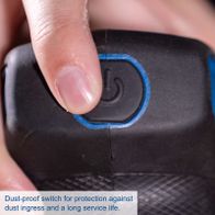 Dust-proof switch for protection against dust ingress and long service life
